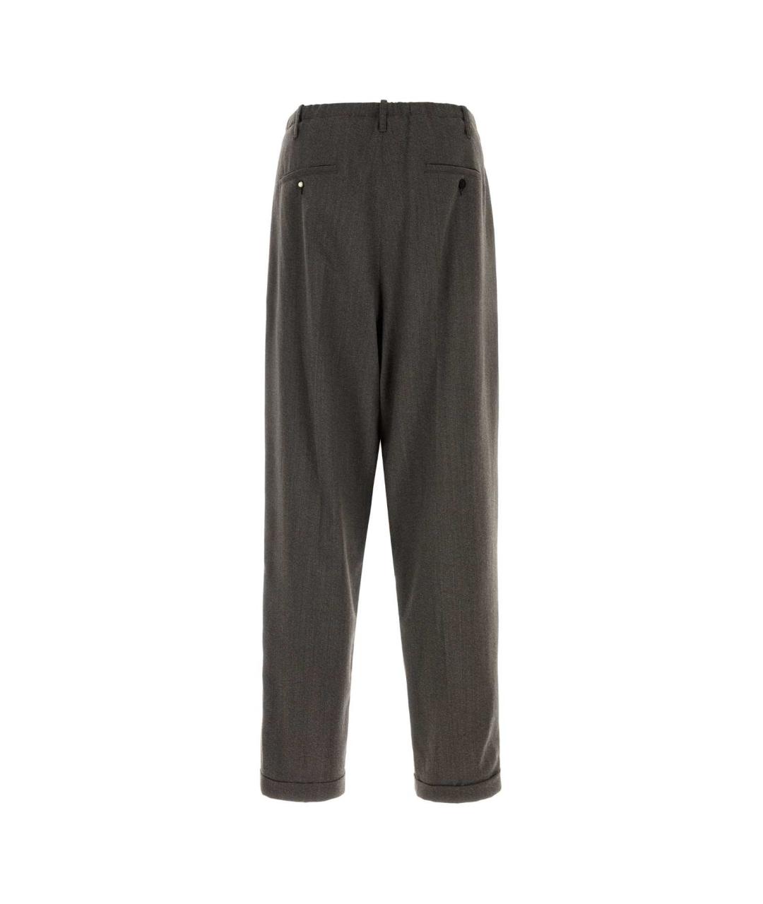 MAGLIANO Коричневые шерстяные повседневные брюки, фото 2