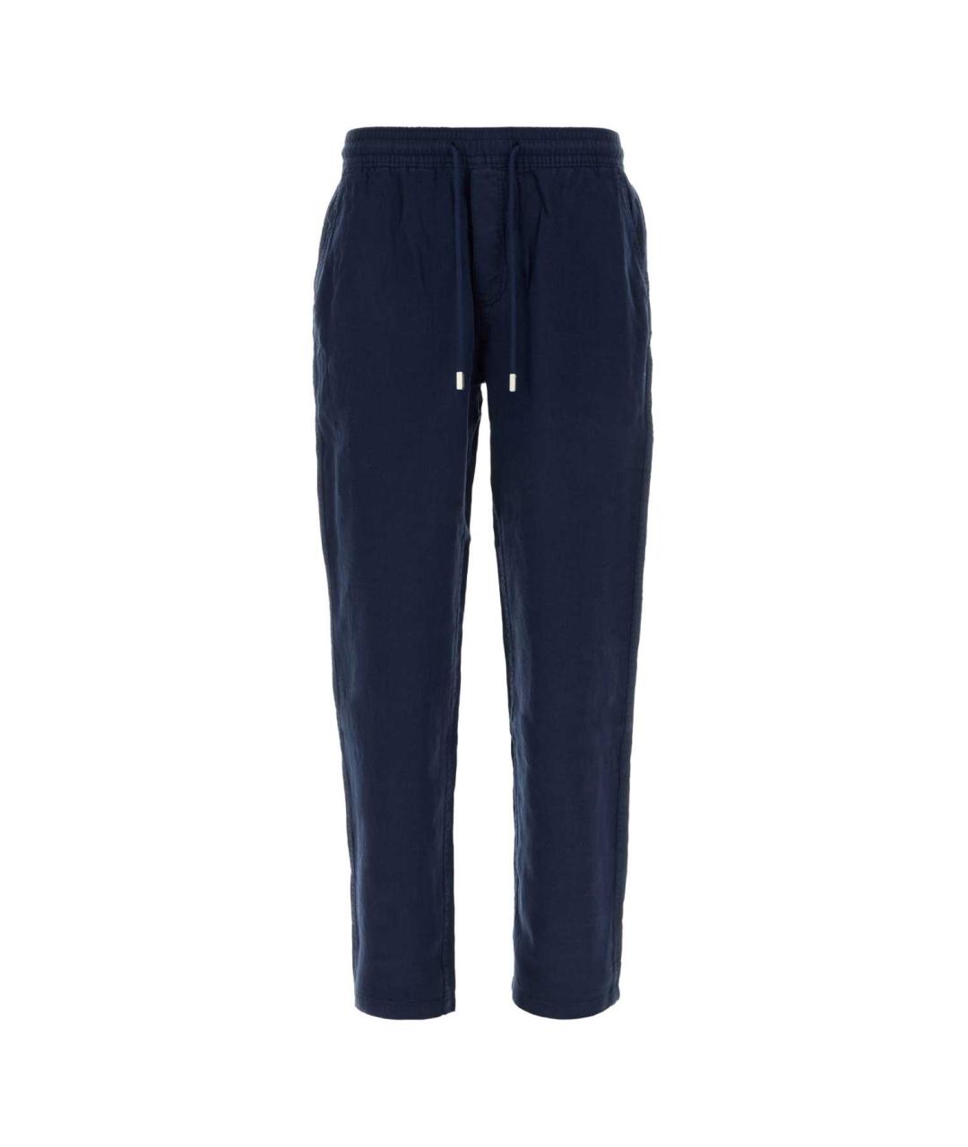 VILEBREQUIN Синие льняные повседневные брюки, фото 1