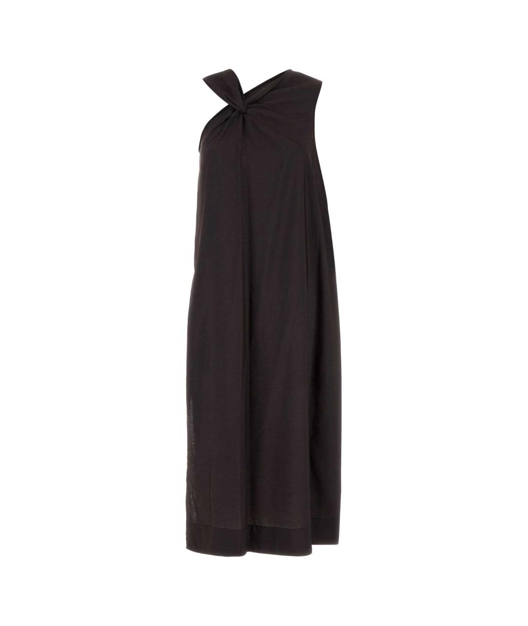 SOEUR Коричневое вискозное повседневное платье, фото 1