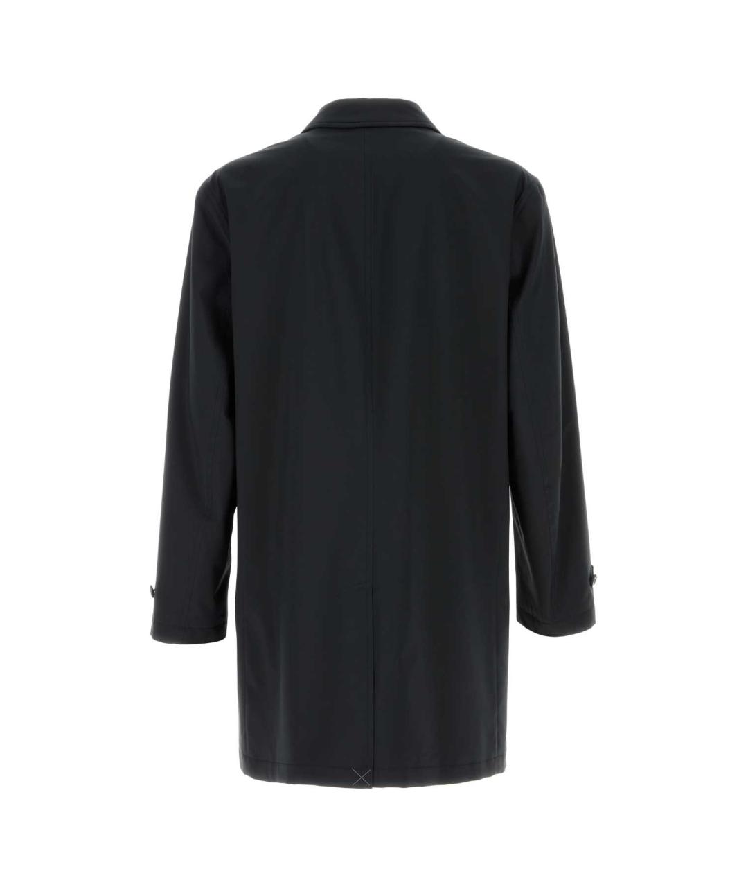 BRIONI Черный полиэстеровый тренч / плащ, фото 2