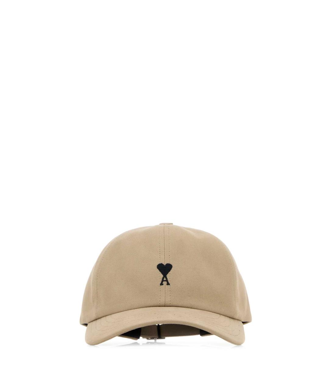 Ami Paris Бежевая хлопковая кепка, фото 1