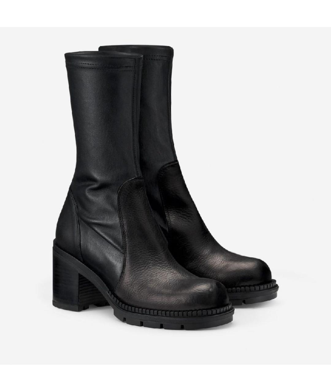 AGL Черные кожаные ботильоны, фото 2