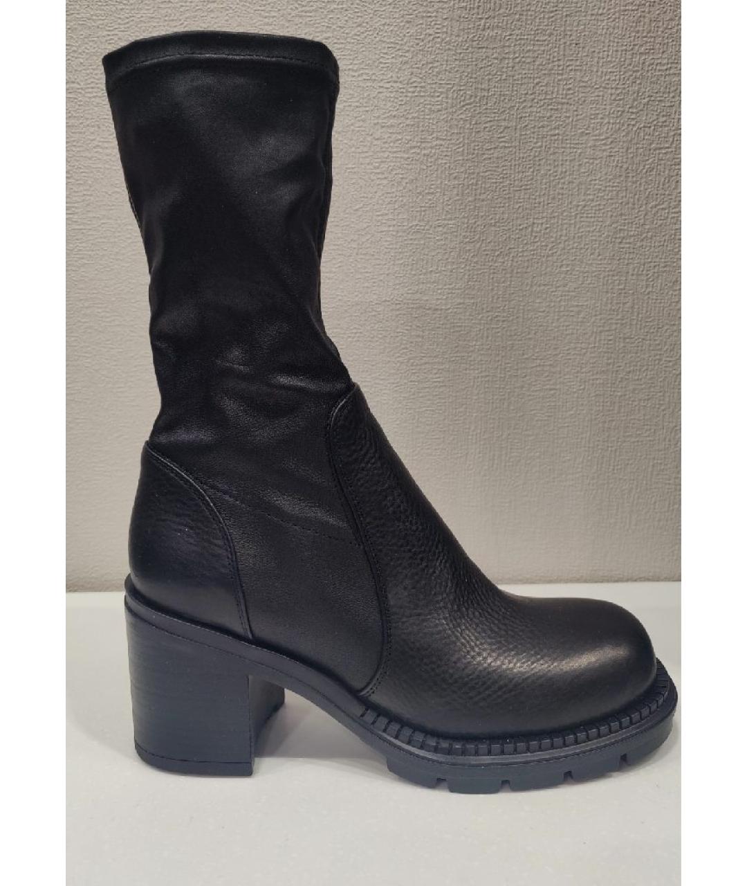 AGL Черные кожаные ботильоны, фото 6