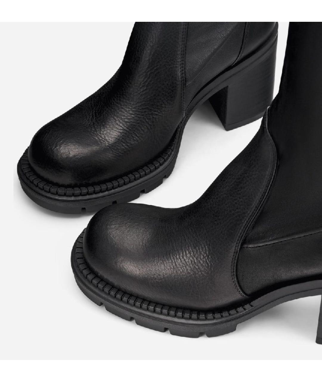 AGL Черные кожаные ботильоны, фото 4