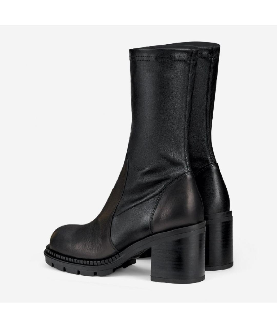 AGL Черные кожаные ботильоны, фото 3