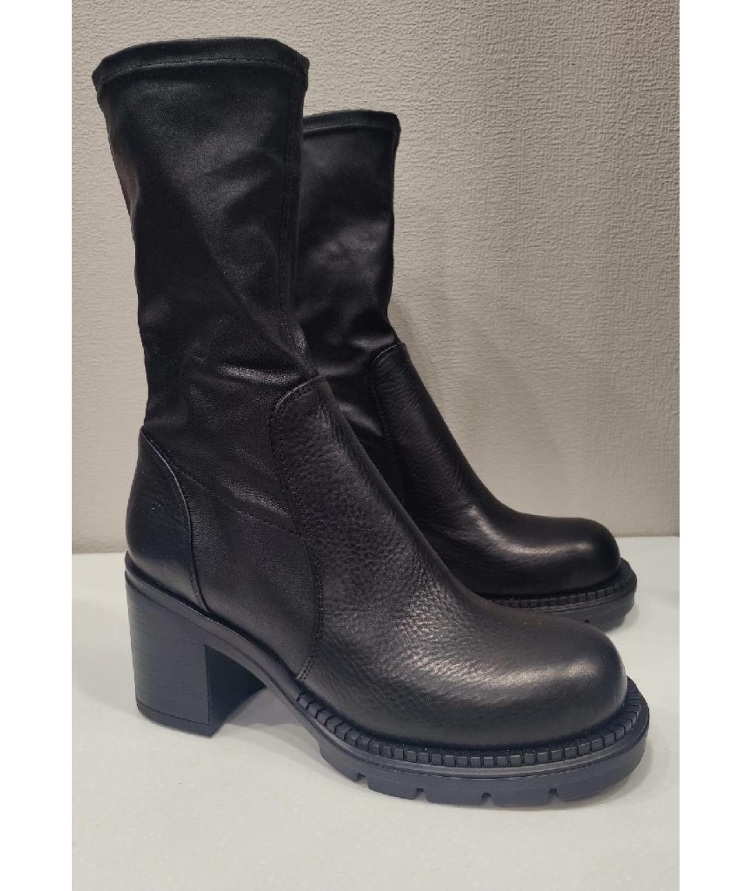 AGL Черные кожаные ботильоны, фото 5