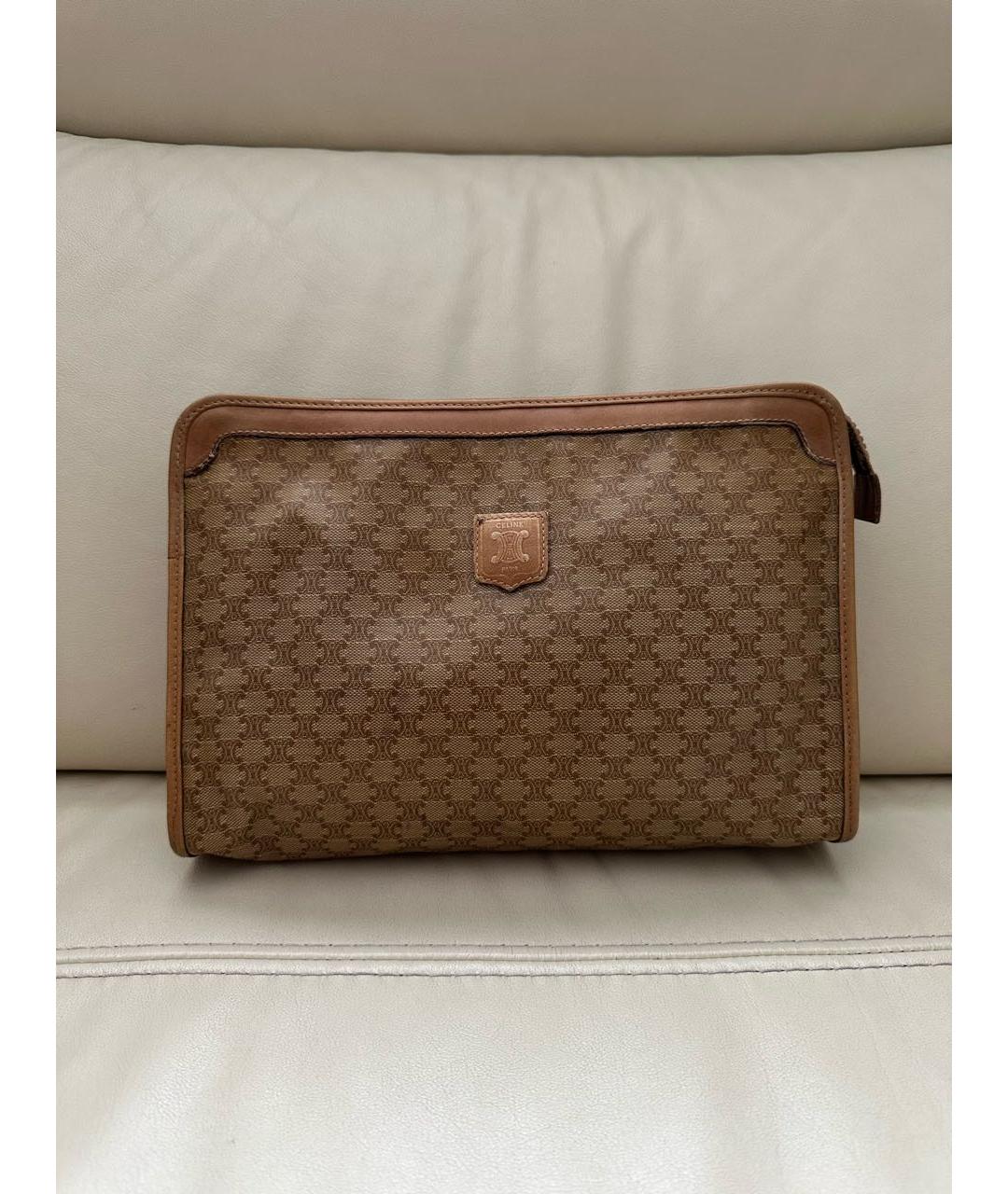 CELINE Бежевая барсетка, фото 9