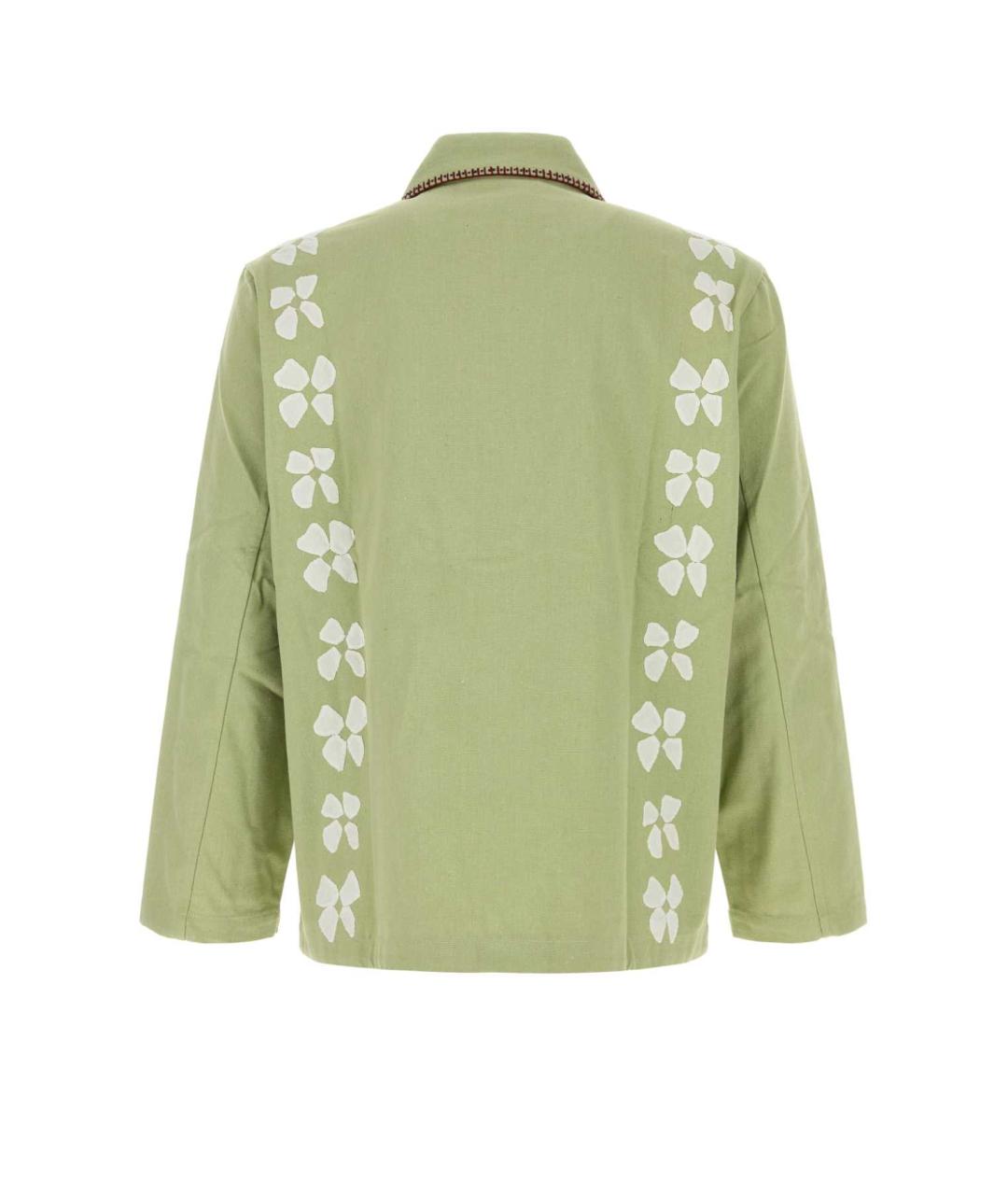 BAZISZT Зеленый хлопковый пиджак, фото 2