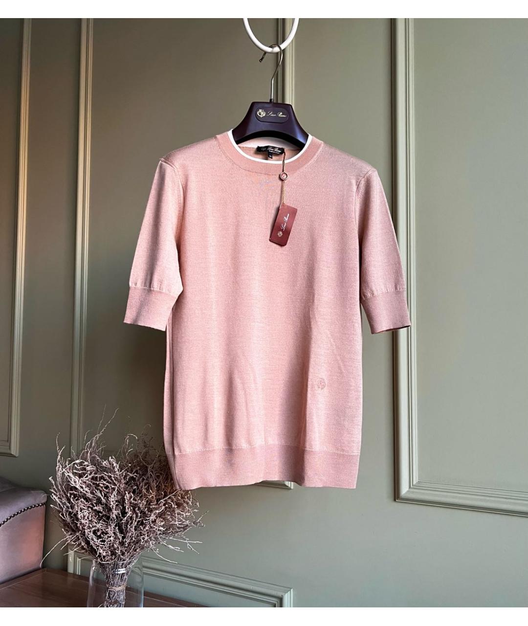 LORO PIANA Бежевый кашемировый джемпер / свитер, фото 2