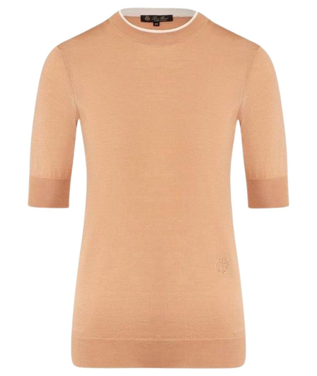 LORO PIANA Бежевый кашемировый джемпер / свитер, фото 1