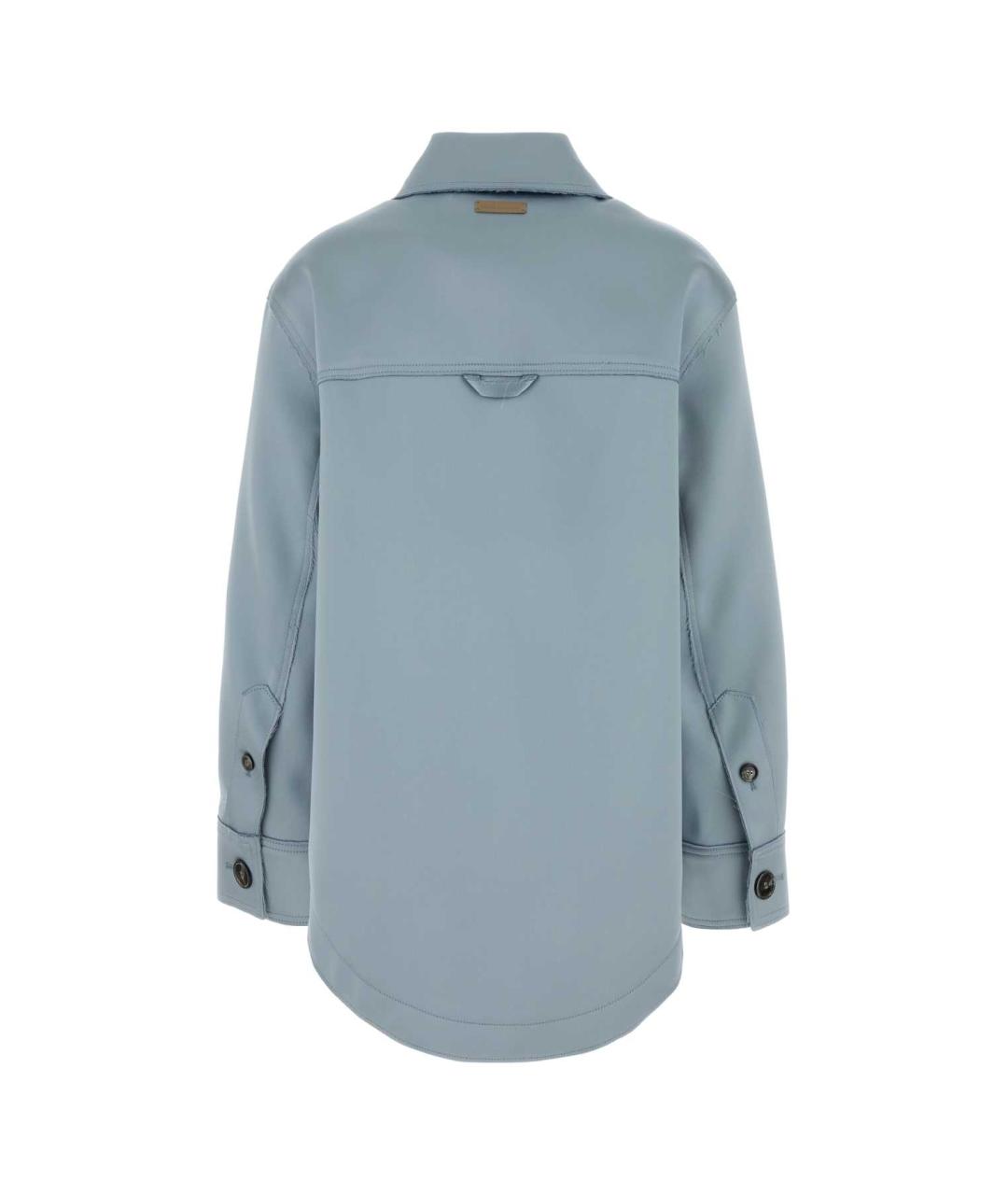 Ami Paris Голубая полиэстеровая куртка, фото 2