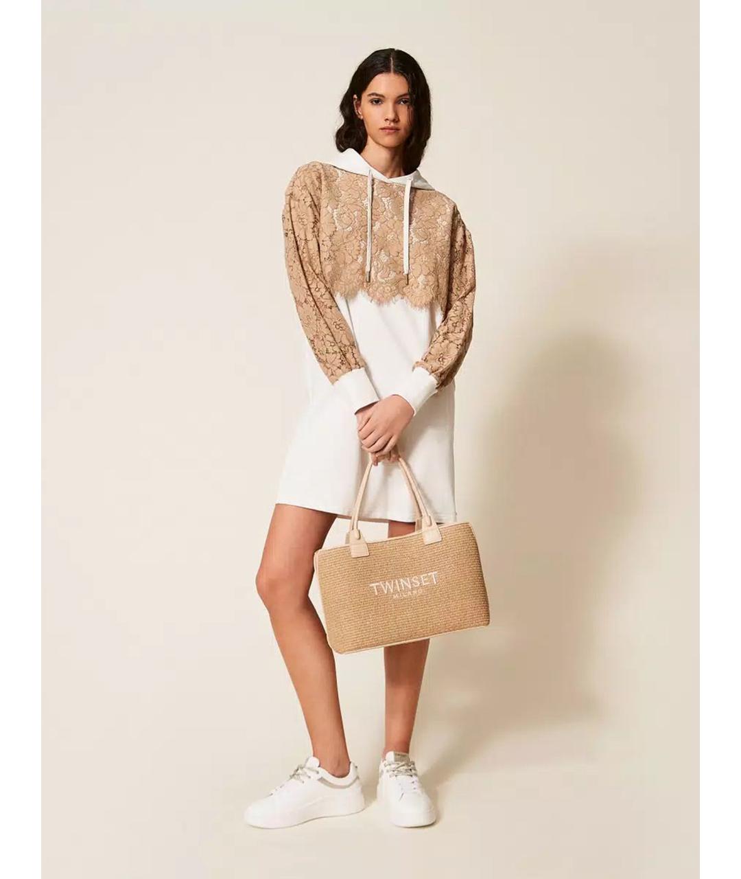 TWIN-SET Белые синтетические кроссовки, фото 2