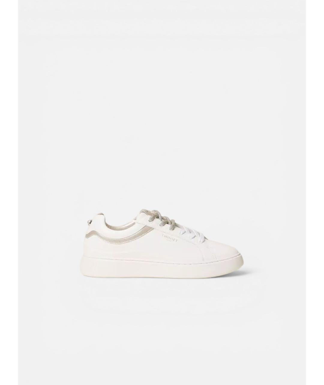 TWIN-SET Белые синтетические кроссовки, фото 6