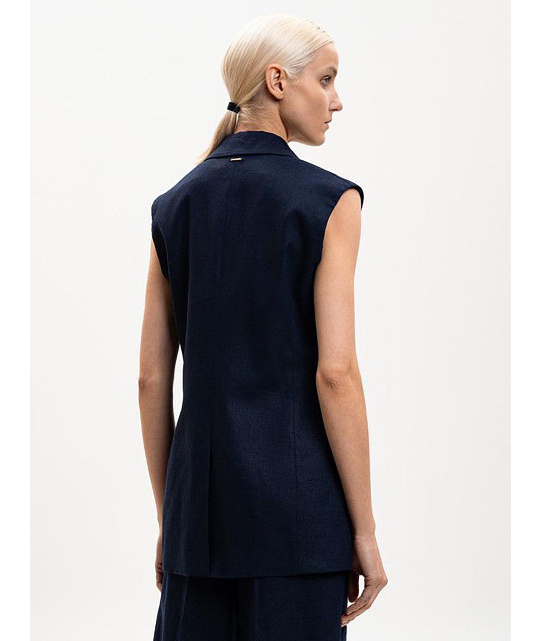 TWIN-SET Синяя жилетка, фото 3