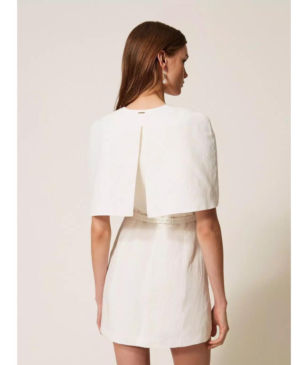 TWIN-SET Льняное повседневное платье, фото 4