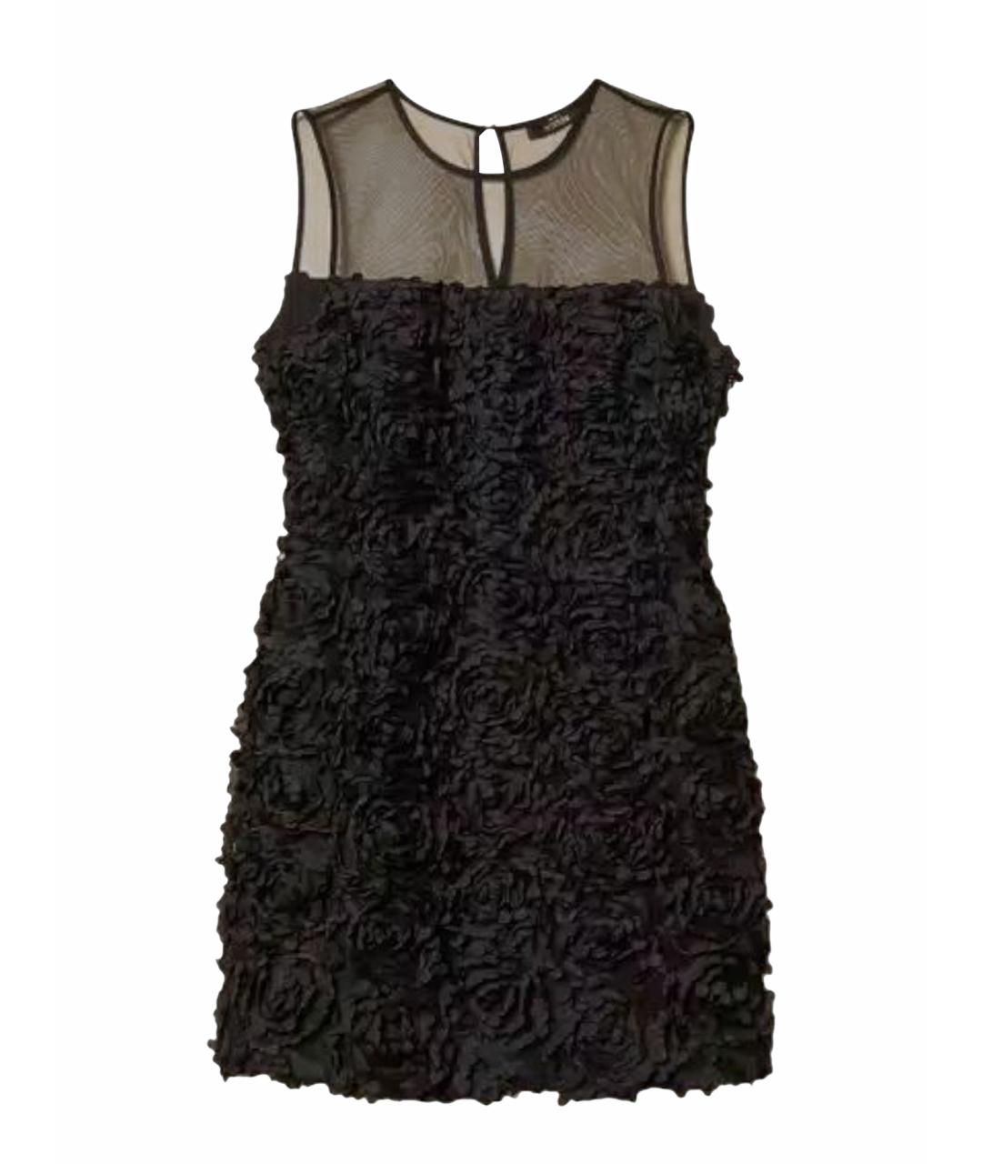 TWIN-SET Черное полиэстеровое коктейльное платье, фото 1