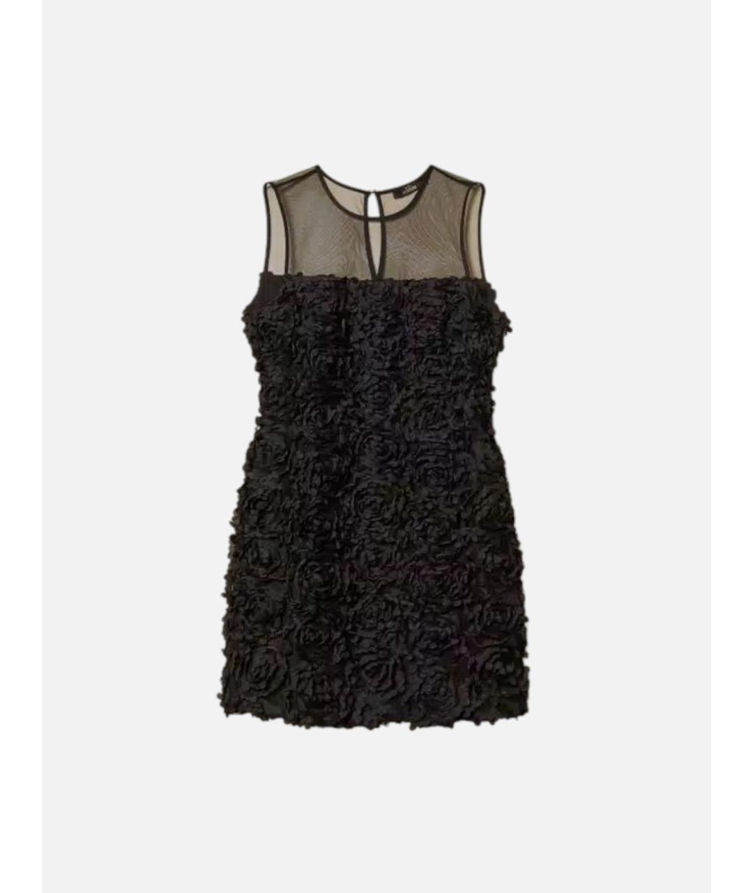 TWIN-SET Черное полиэстеровое коктейльное платье, фото 7