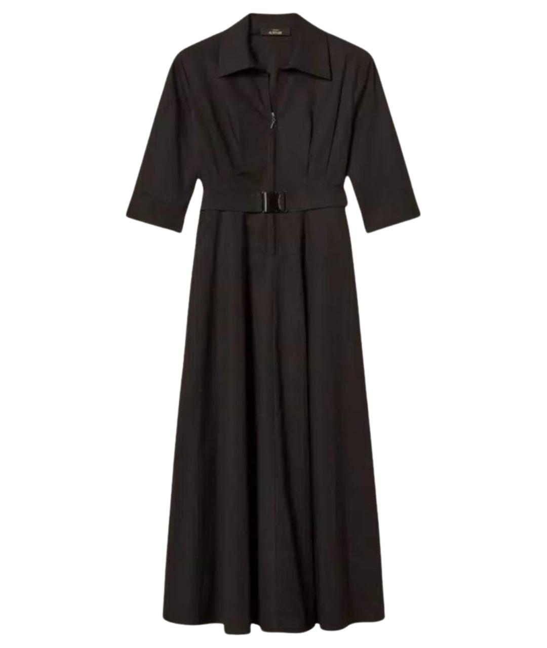 TWIN-SET Черное хлопковое повседневное платье, фото 1