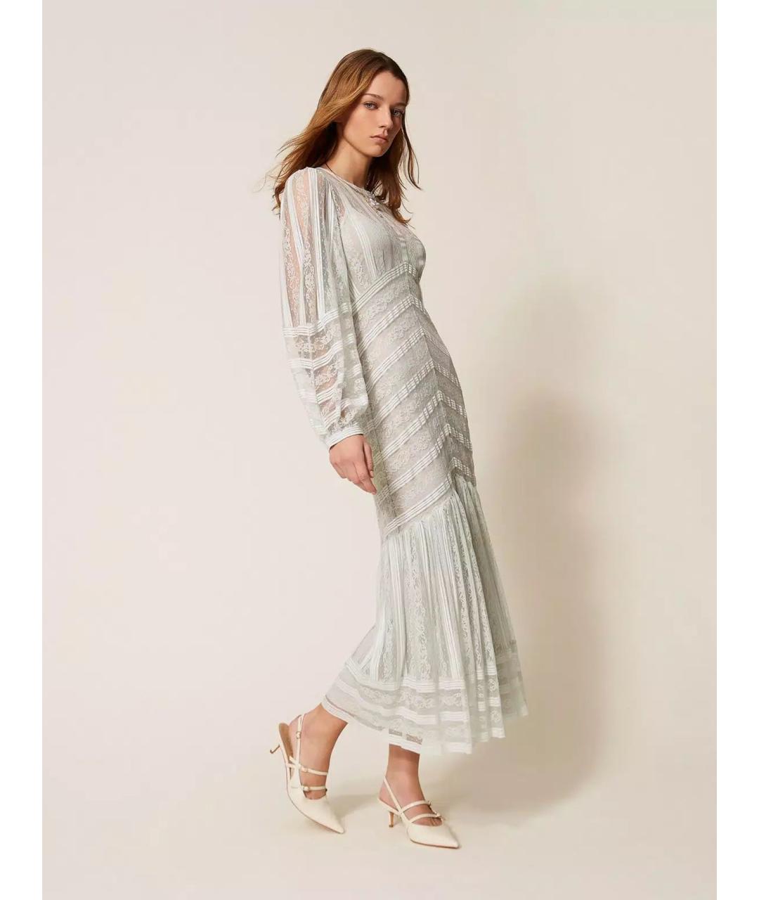 TWIN-SET Серое повседневное платье, фото 3