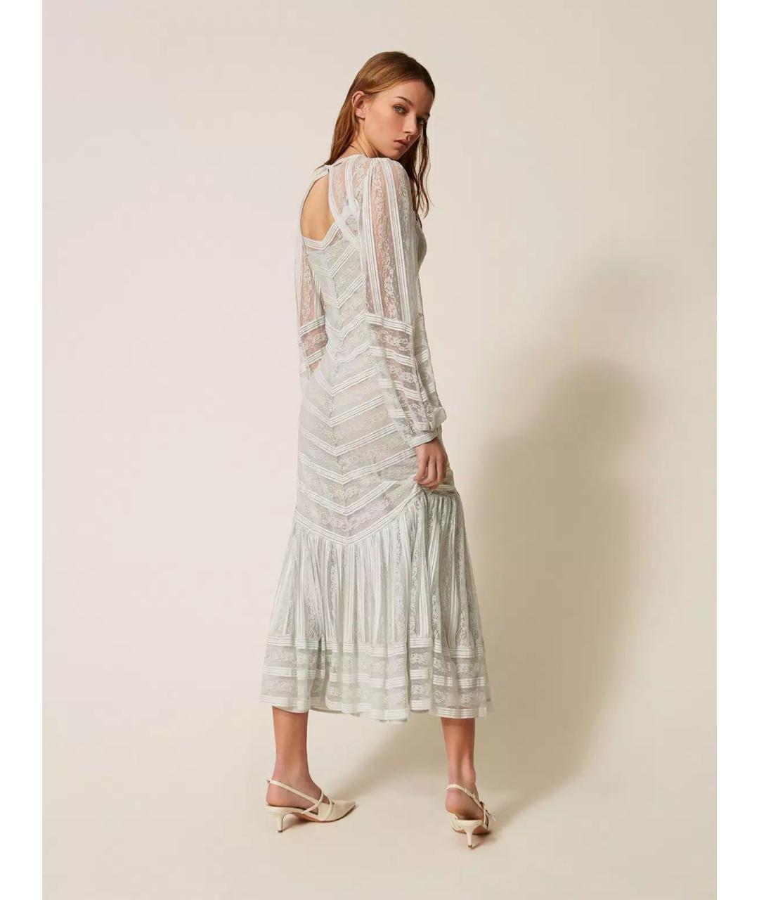 TWIN-SET Серое повседневное платье, фото 4