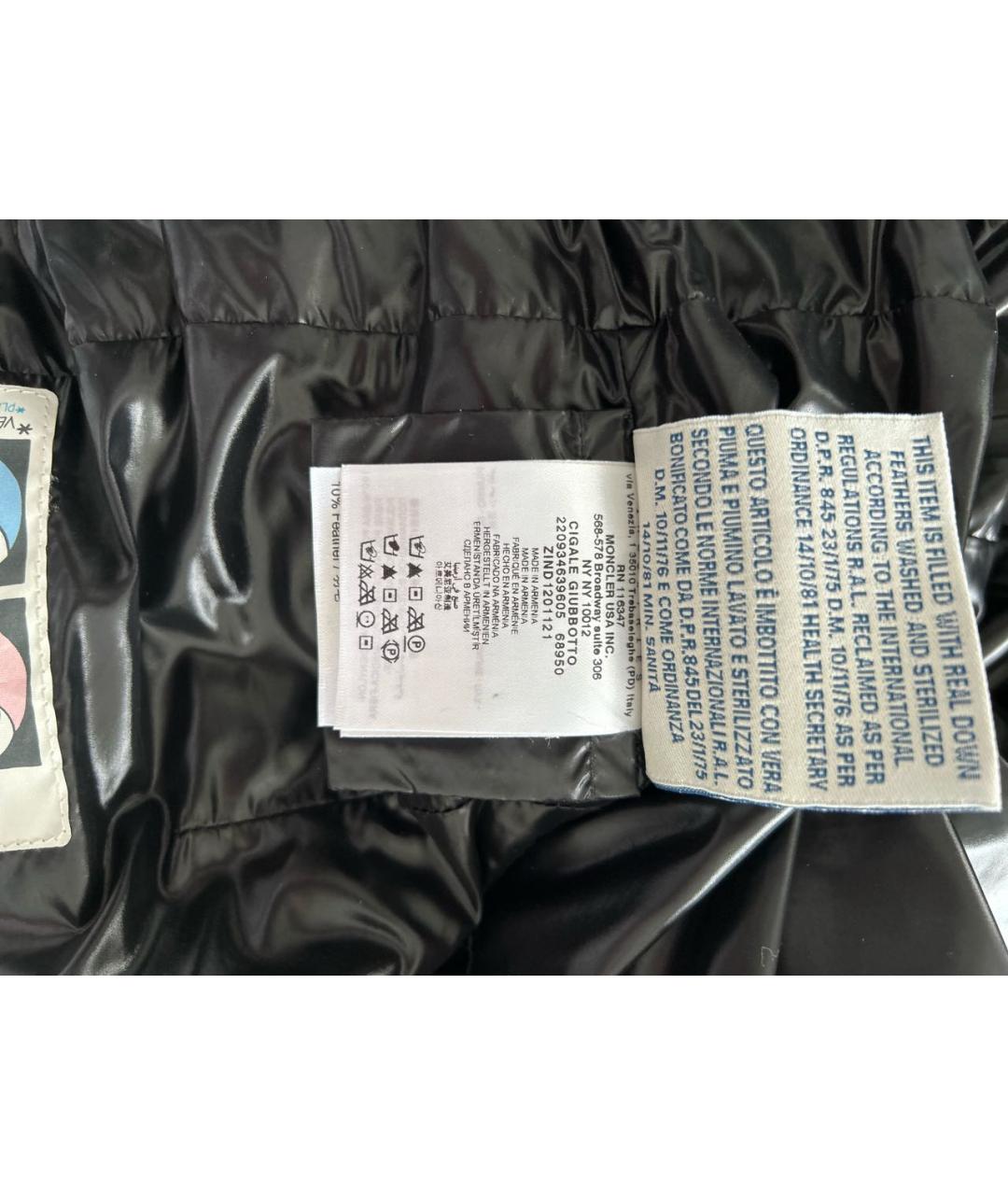 MONCLER Черная куртка, фото 6