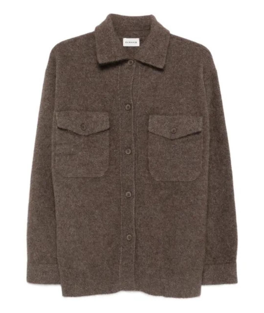 P.A.R.O.S.H. Коричневая шерстяная рубашка, фото 1