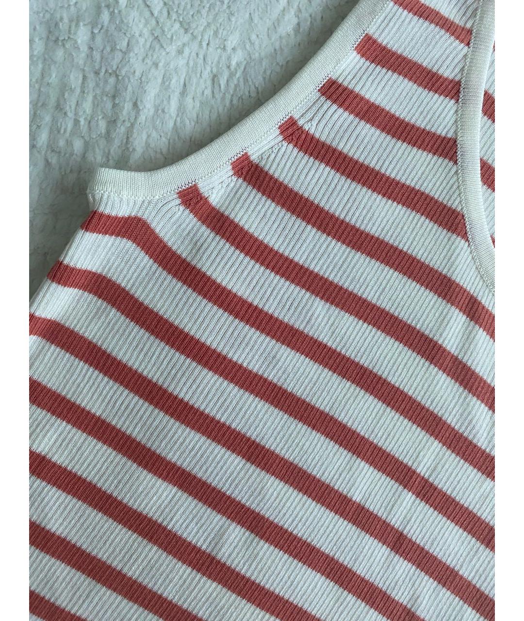 MAX MARA Белая хлопковая майка, фото 3