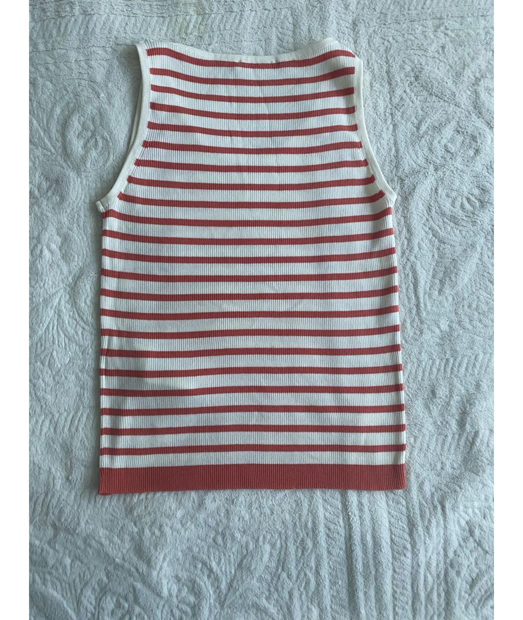 MAX MARA Белая хлопковая майка, фото 2