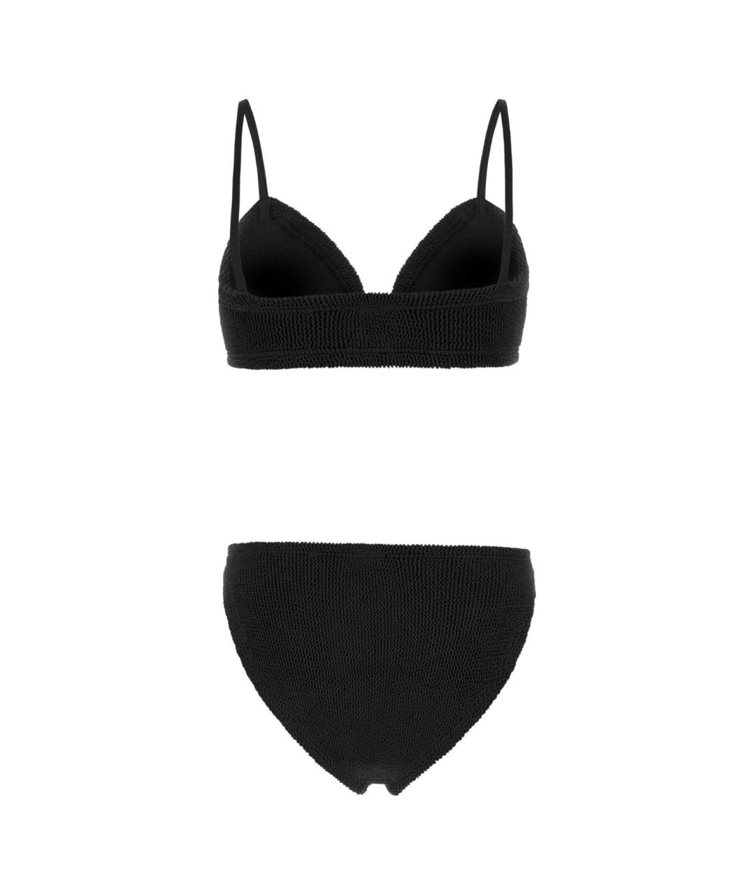 HUNZA G Черный полиамидовый купальник, фото 2