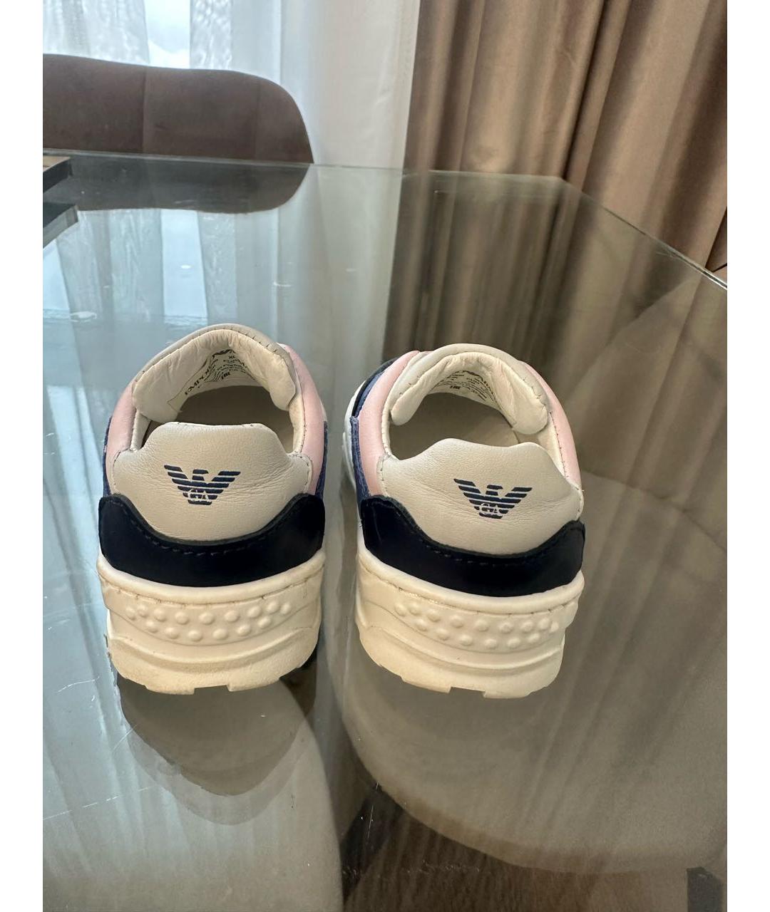 EMPORIO ARMANI Кожаные кеды, фото 4