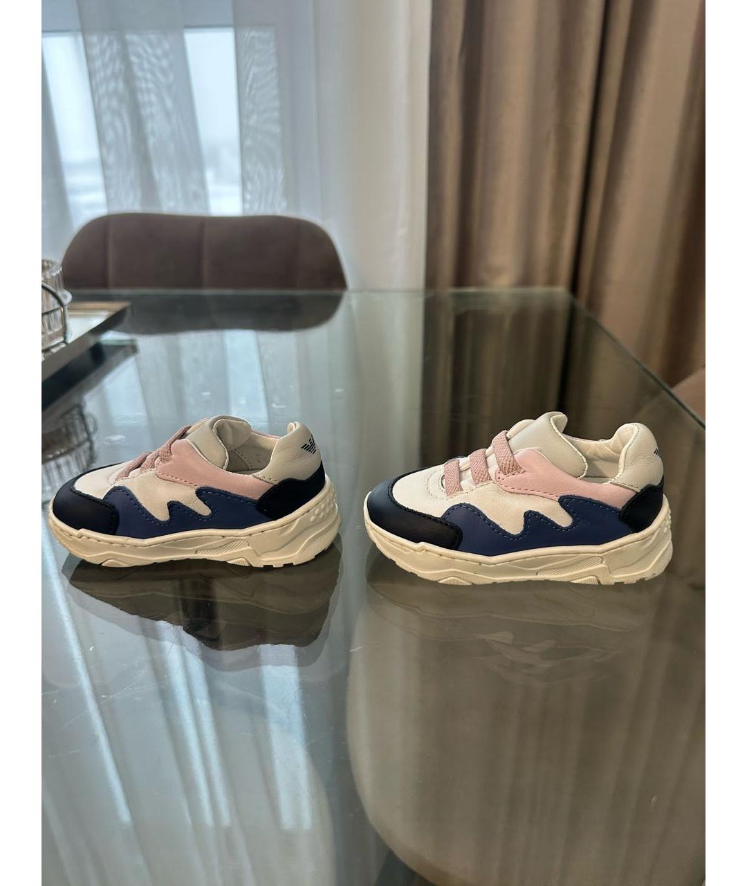 EMPORIO ARMANI Кожаные кеды, фото 5