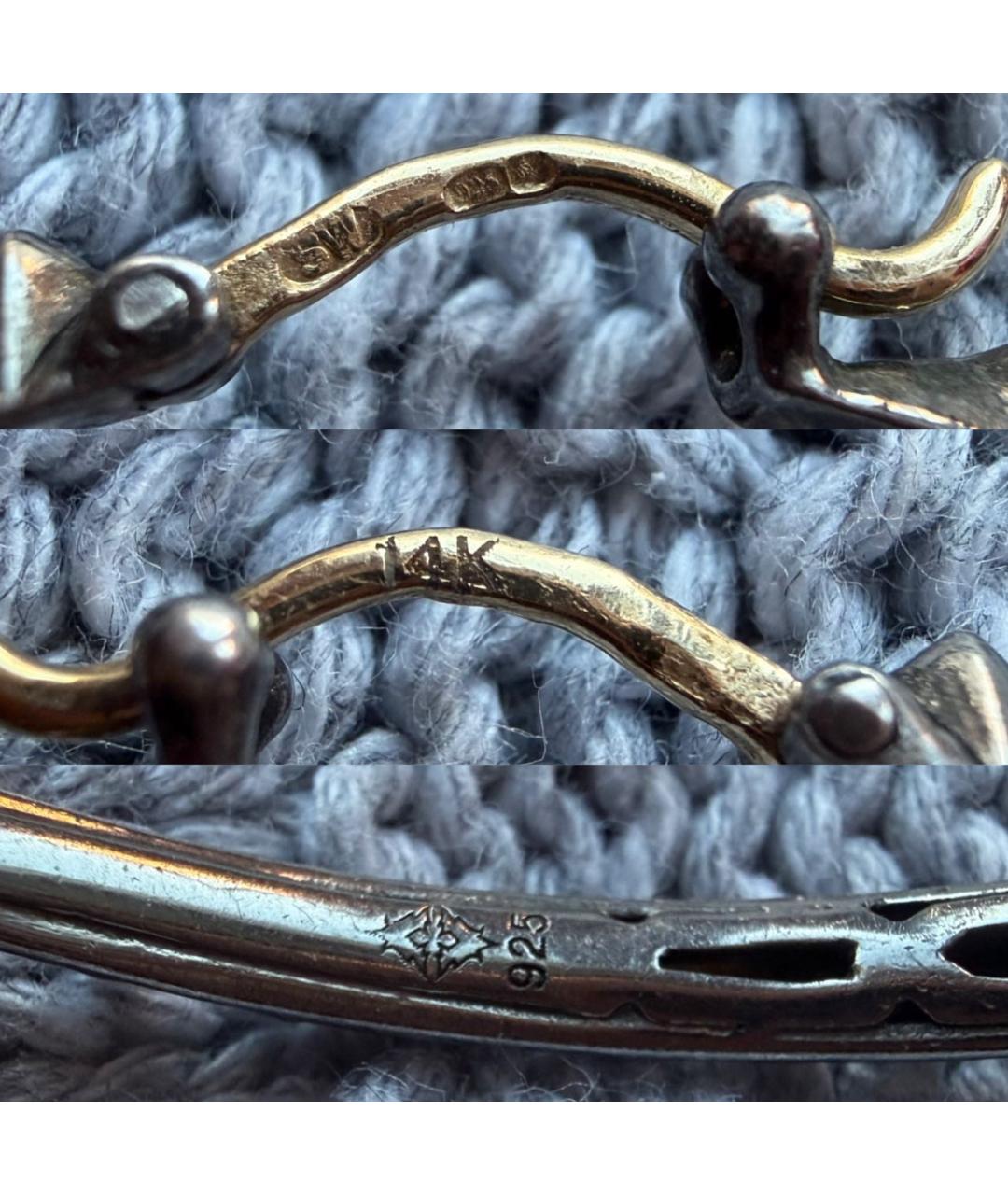 STEPHEN WEBSTER Антрацитовые серебряные серьги, фото 7