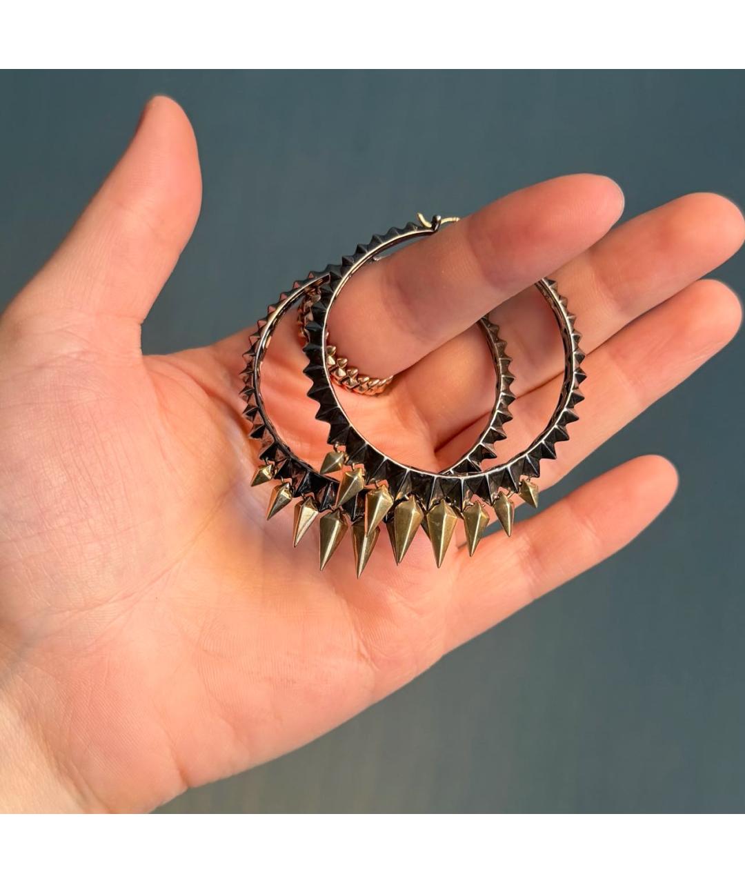 STEPHEN WEBSTER Антрацитовые серебряные серьги, фото 8