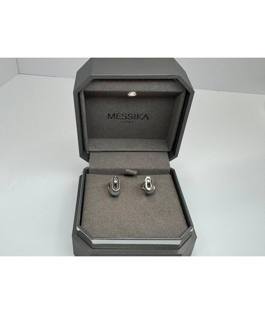 MESSIKA Серебряные серьги из белого золота, фото 2