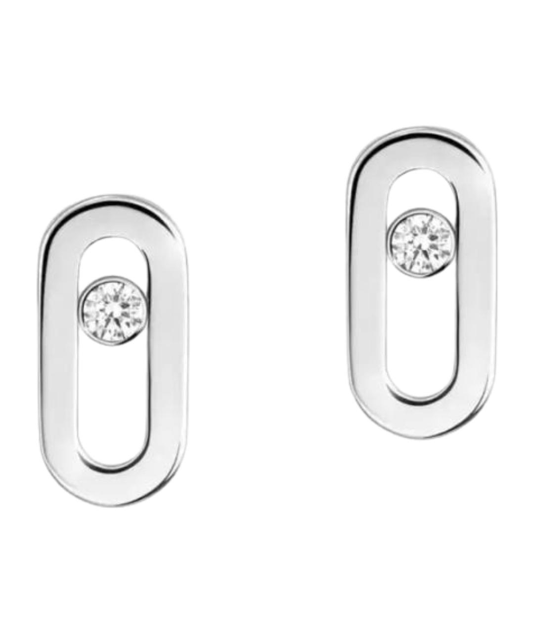 MESSIKA Серебряные серьги из белого золота, фото 1