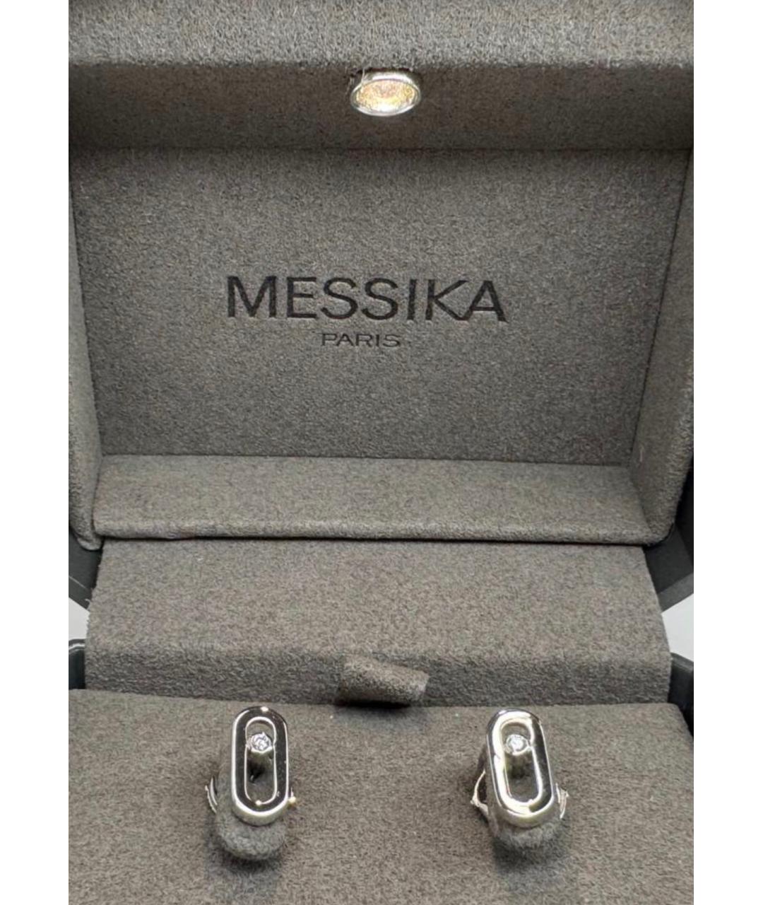 MESSIKA Серебряные серьги из белого золота, фото 3