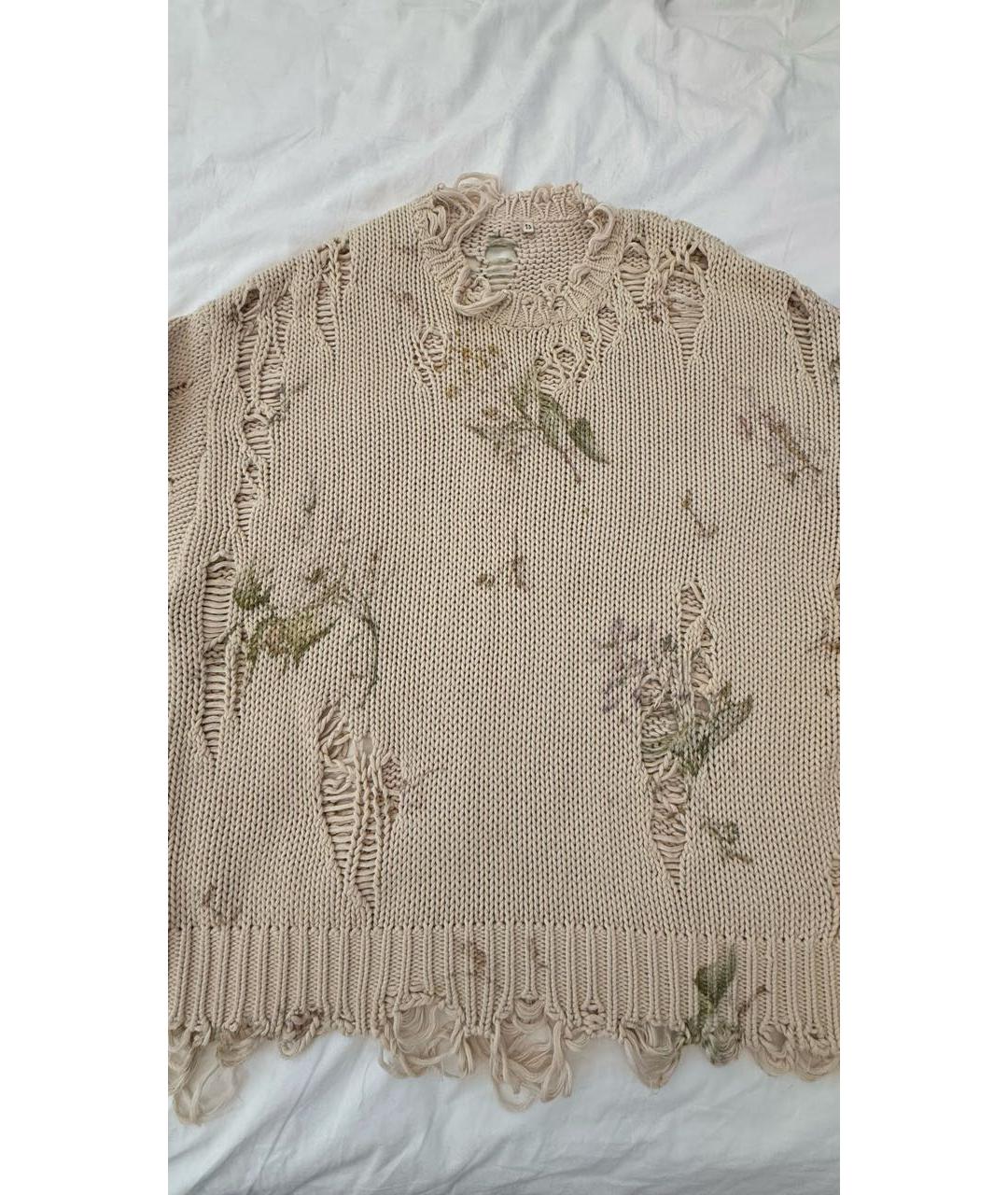 R13 Бежевый хлопковый джемпер / свитер, фото 8