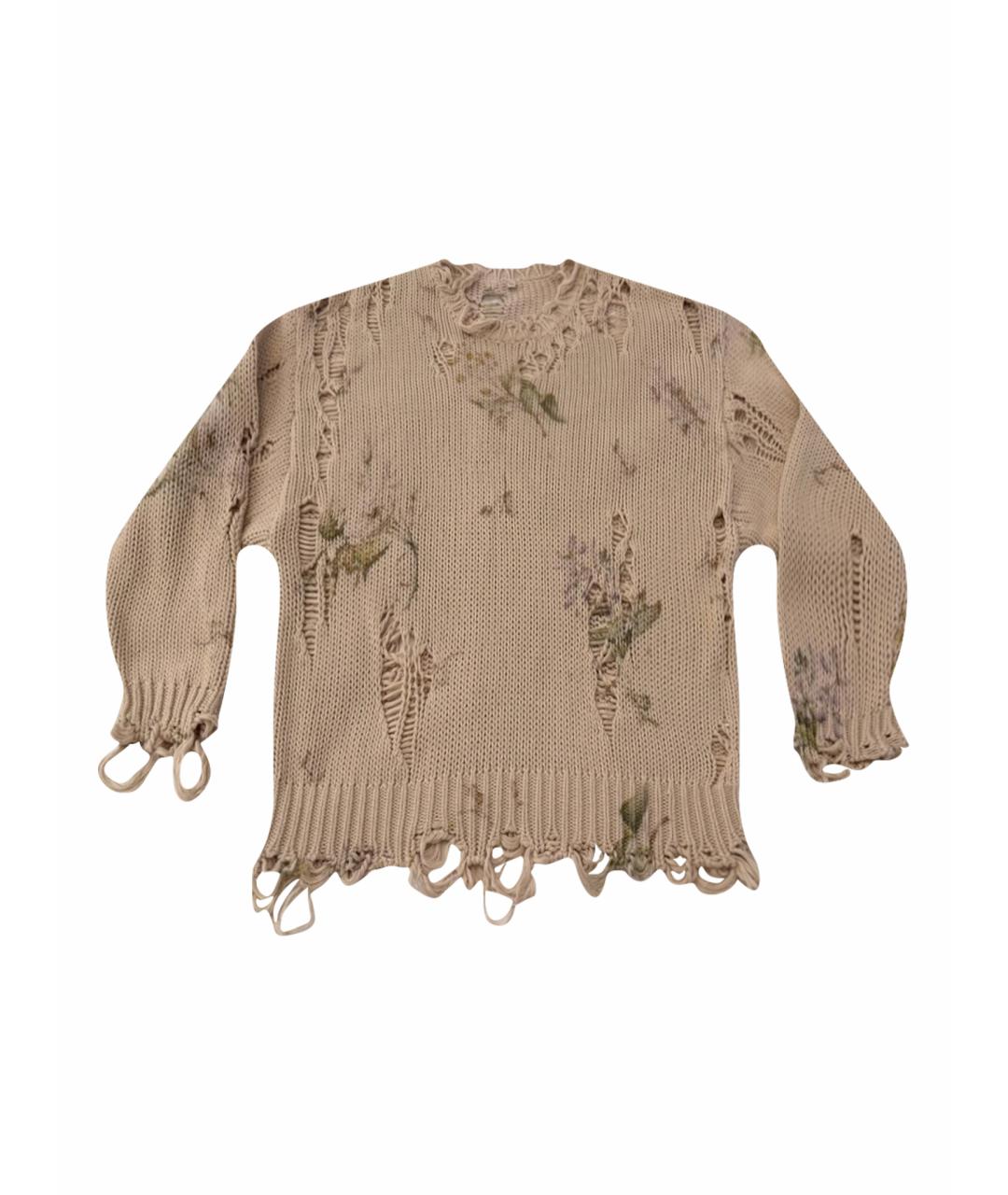R13 Бежевый хлопковый джемпер / свитер, фото 1