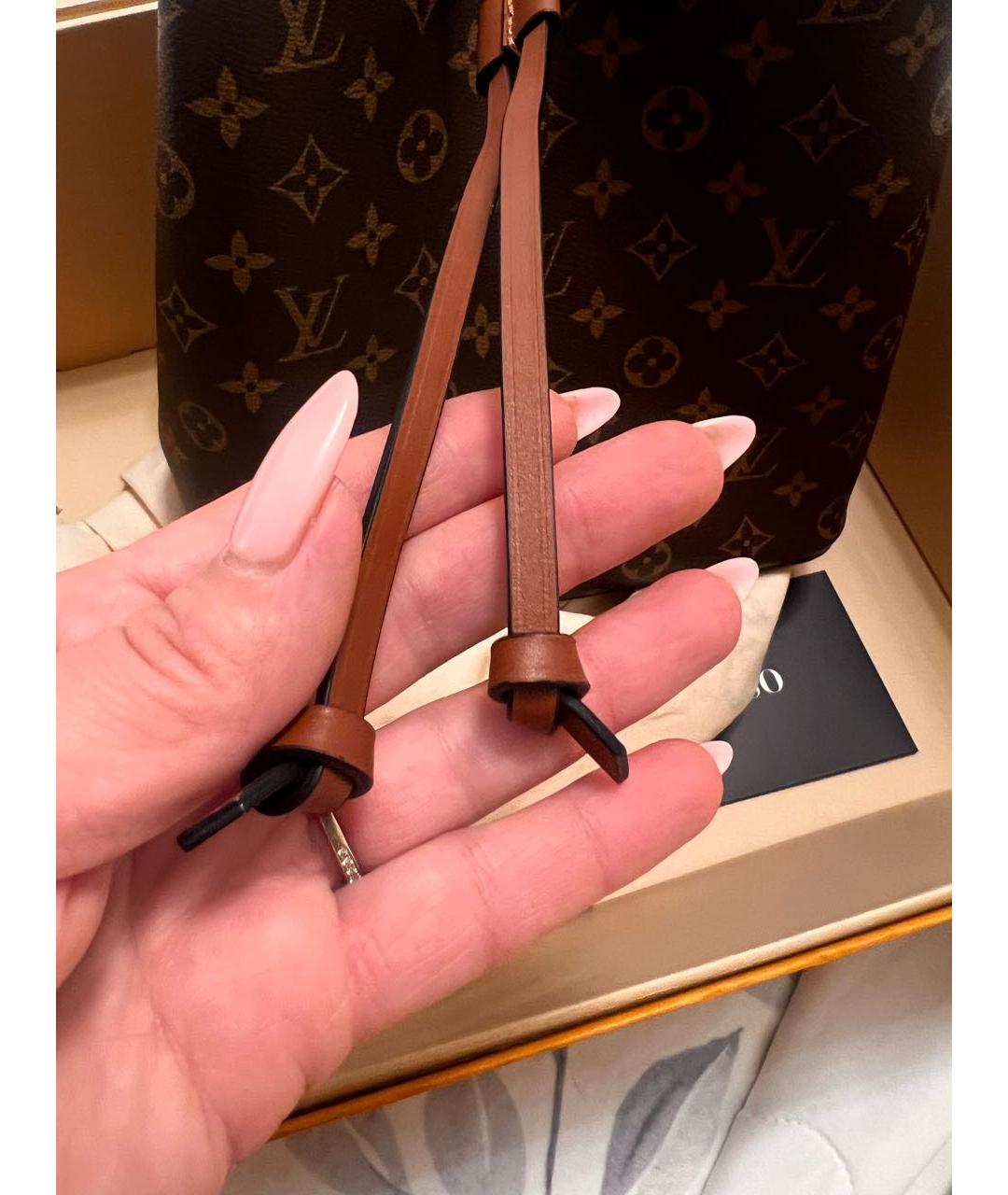 LOUIS VUITTON Коричневая сумка тоут, фото 6