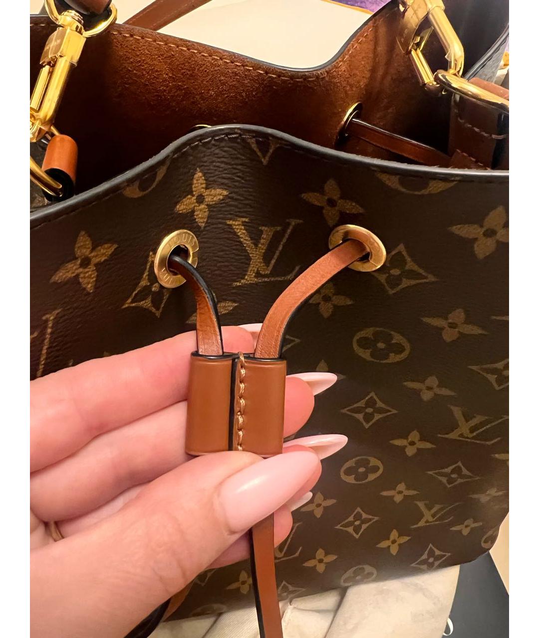 LOUIS VUITTON Коричневая сумка тоут, фото 4