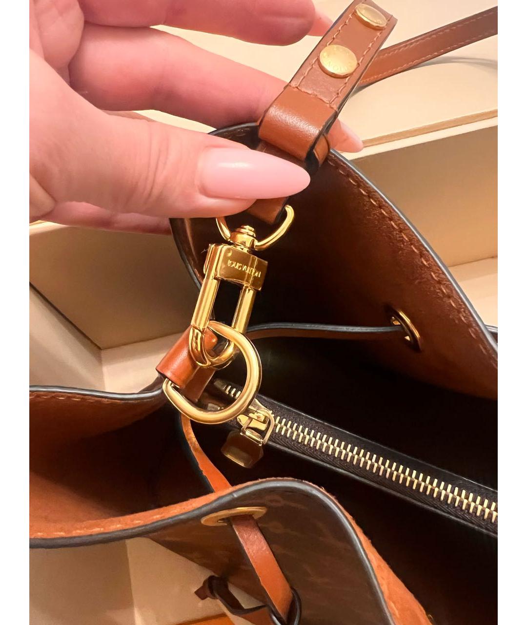 LOUIS VUITTON Коричневая сумка тоут, фото 8