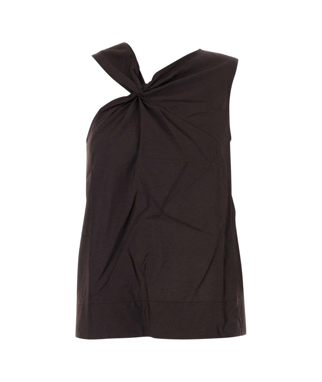 SOEUR Коричневая вискозная майка, фото 1