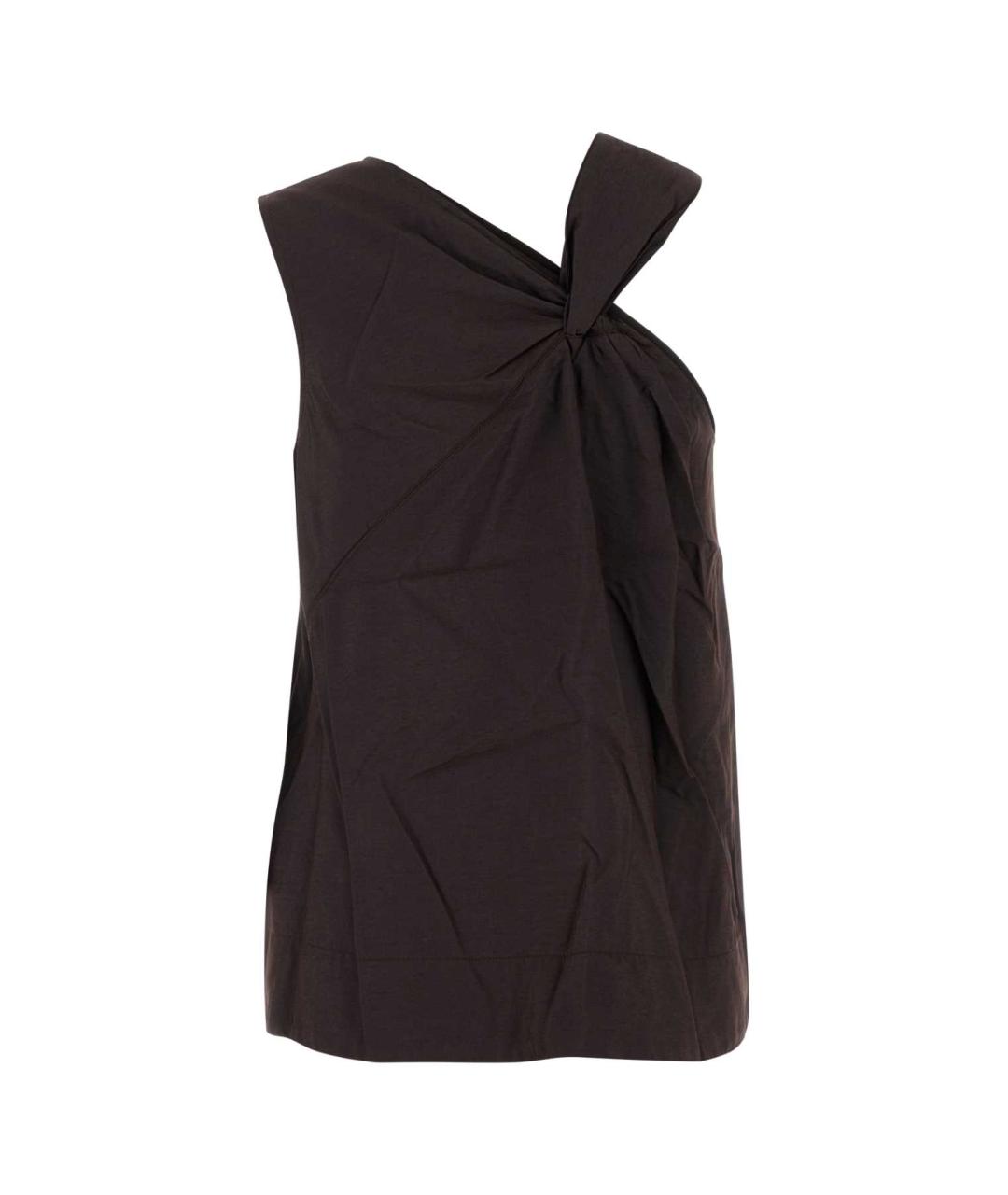 SOEUR Коричневая вискозная майка, фото 2