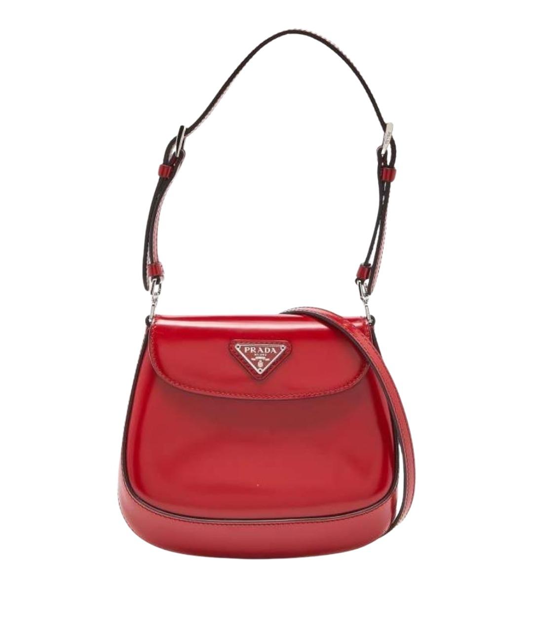 PRADA Красная сумка через плечо из лакированной кожи, фото 1
