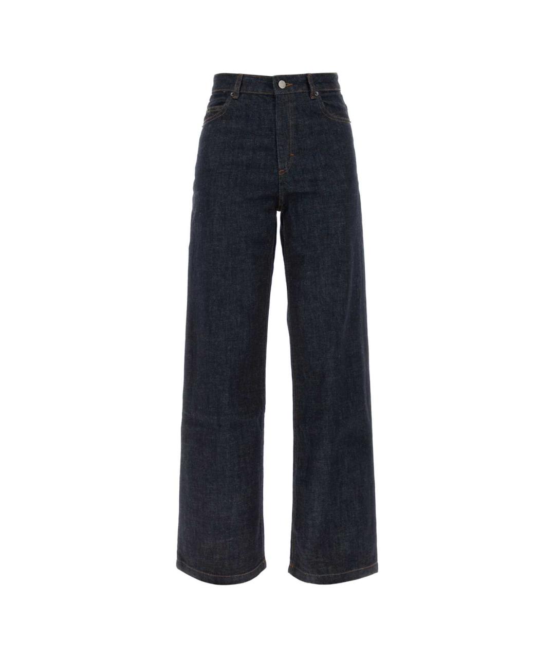 SOEUR Темно-синие хлопковые прямые джинсы, фото 1