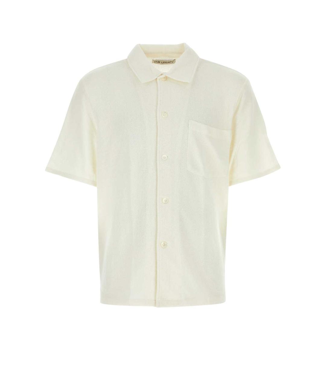 OUR LEGACY Белая хлопко-полиэстеровая кэжуал рубашка, фото 1