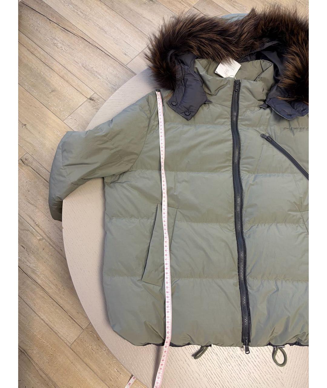 BRUNELLO CUCINELLI Хаки куртка, фото 5