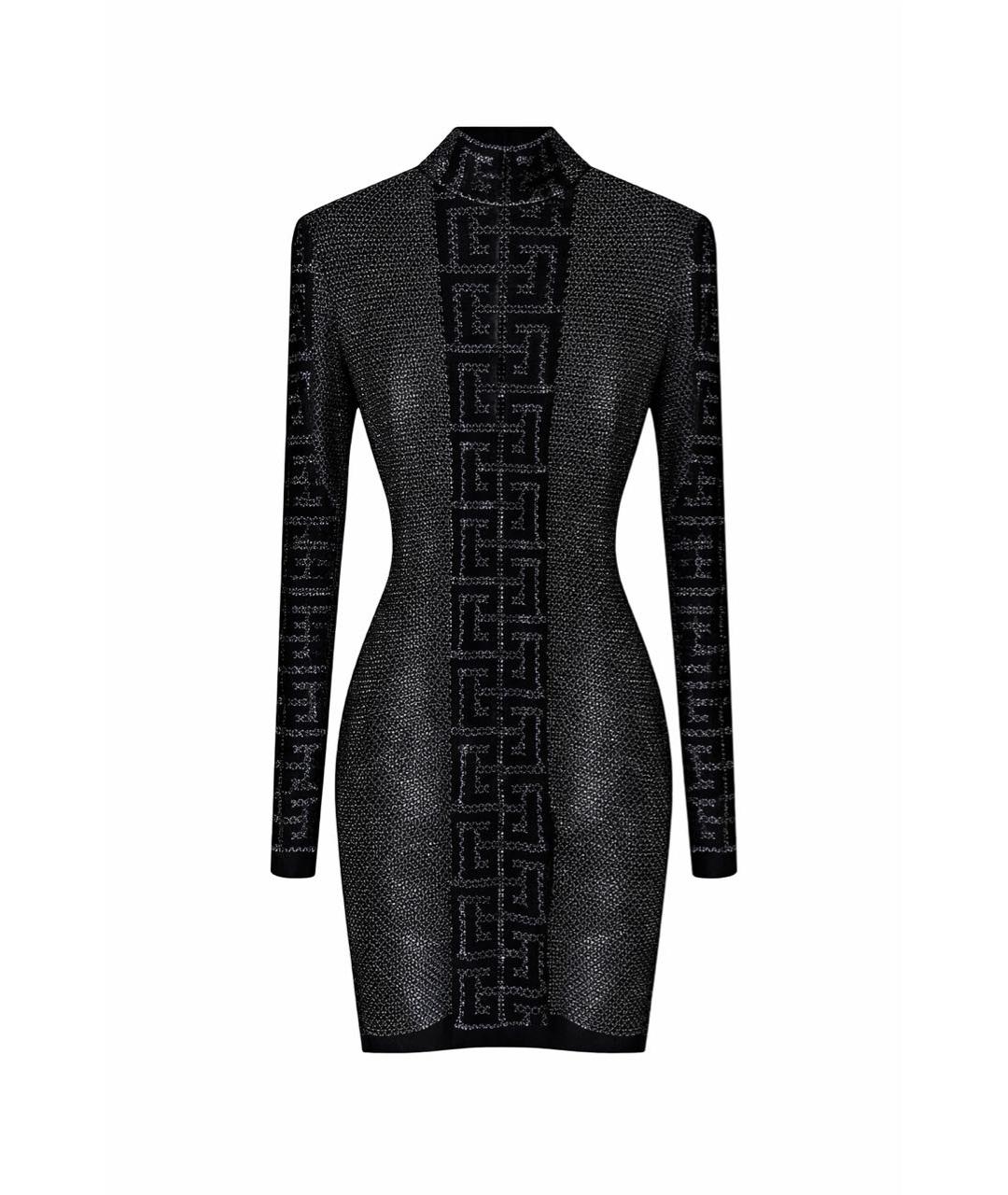 BALMAIN Серебряное хлопковое вечернее платье, фото 3