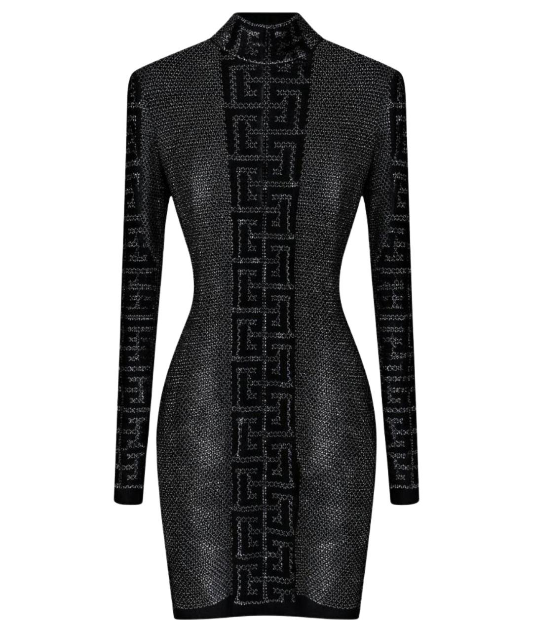 BALMAIN Серебряное хлопковое вечернее платье, фото 1