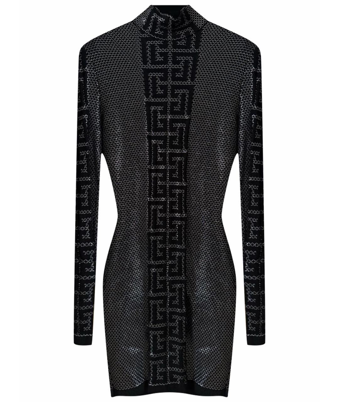 BALMAIN Серебряное хлопковое вечернее платье, фото 1